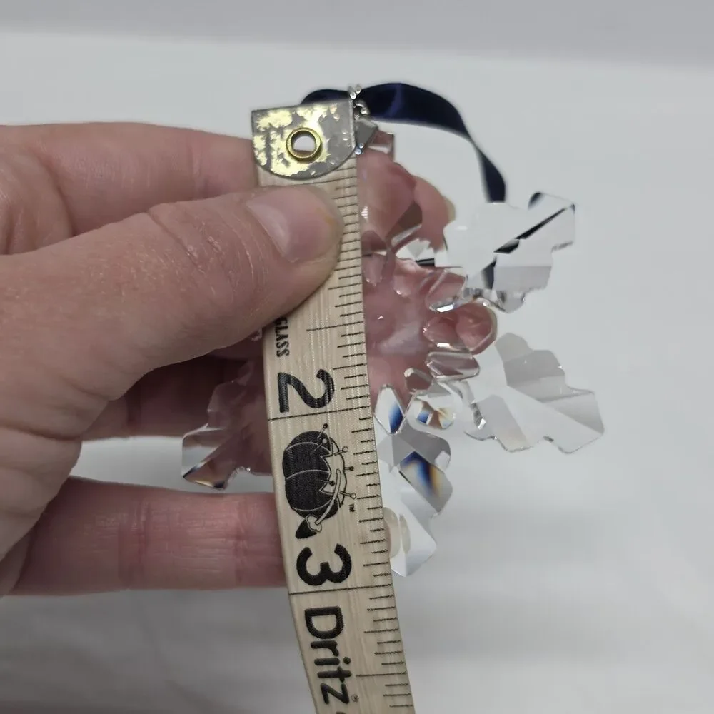 Swarovski Crystal 2008 Annual Edition Christmas Ornament Snowflake Star With Box